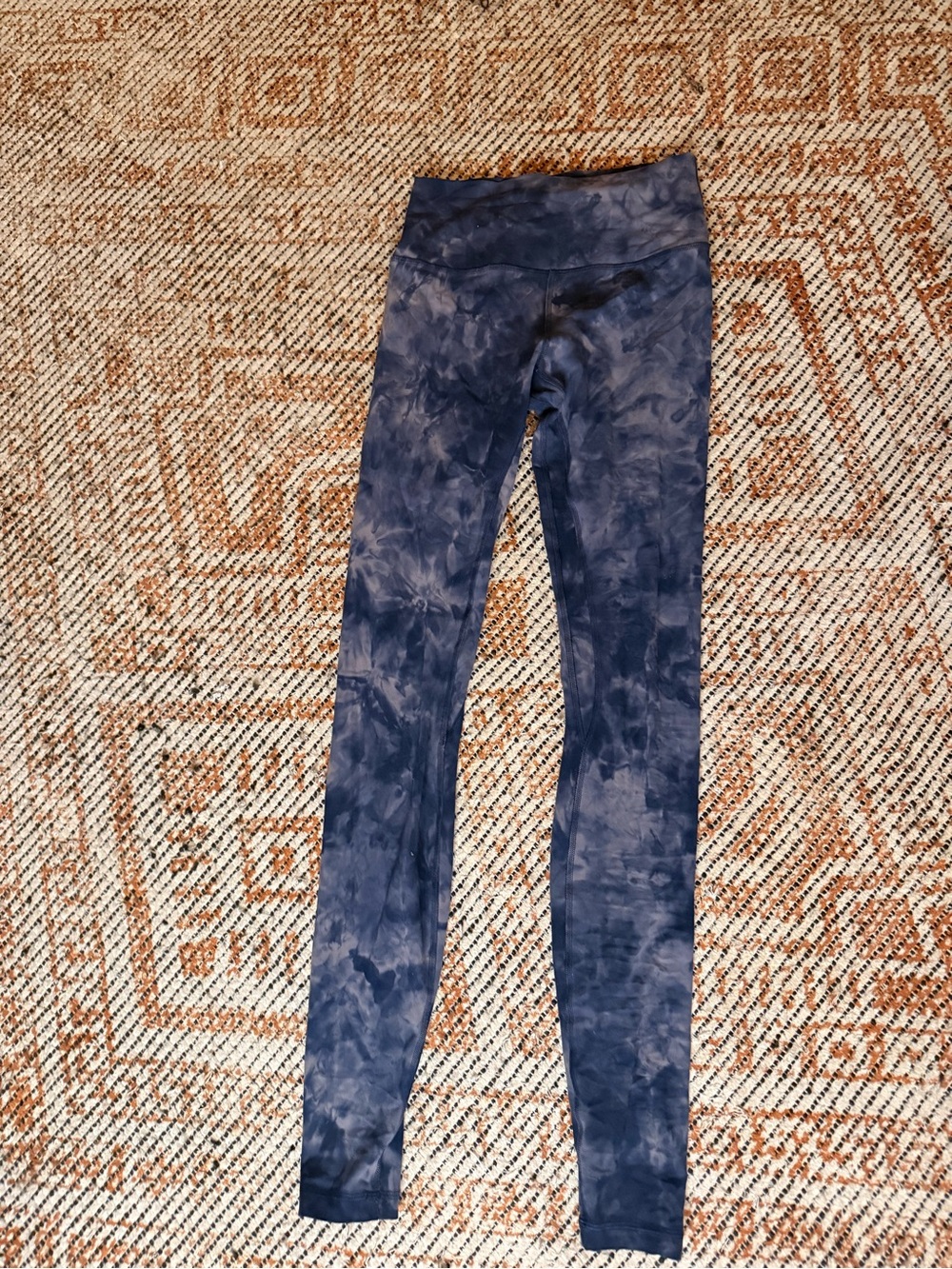 lululemon athletica Women's Navy Tie-Dye High-Rise Leggings